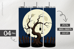 Scary Tree Digital Papers - 04 Variations Product Image 2