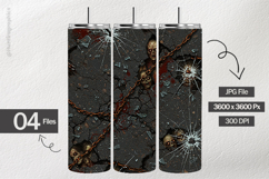 Zombie Peeking Digital Papers - 04 Variations Product Image 2