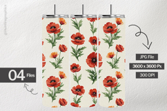 Poppy Bloom Digital Papers - 04 Variations Product Image 2