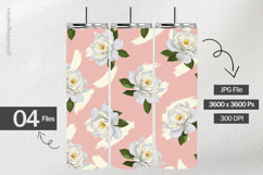 Gardenias Digital Papers - 04 Variations Product Image 2