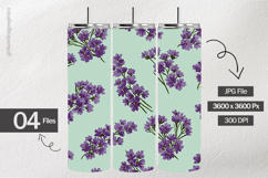 Violet Statice Digital Papers - 04 Variations Product Image 2