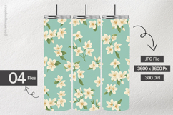Jasmine Flower Digital Papers - 04 Variations Product Image 2
