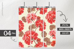 Geraniums Digital Papers - 04 Variations Product Image 2