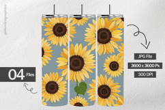 Sunflowers and Creamy Digital Papers - 04 Variations Product Image 2