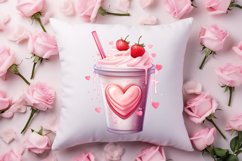 Valentine Coffee Cup Sublimation Clipart Bundle Product Image 3