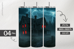 Creepy House Digital Papers - 04 Variations Product Image 2