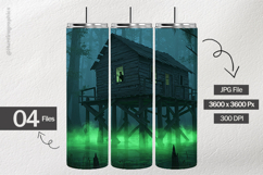 Creepy Cabin Digital Papers - 04 Variations Product Image 2