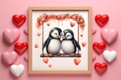Valentines Day Animals on Swings Clipart Bundle Product Image 3