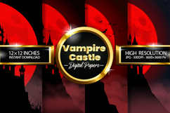 Vampire castle Digital Papers - 04 Variations Product Image 1