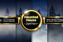 Haunted House Digital Papers - 04 Variations Product Image 1