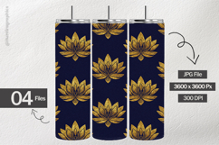 Gold Lotus Digital Papers - 04 Variations Product Image 2