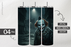 Evil Clown Digital Papers - 04 Variations Product Image 2