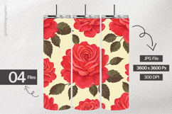 Rose Blooms Digital Papers - 04 Variations Product Image 2