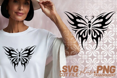 4x Butterfly Designs Tribal Monarch Geometric SVGs Cut Files Product Image 2