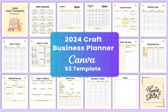 2024 Craft Business Planner Canva Interior Product Image 1
