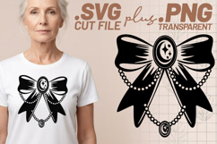 4x Bow Crescent Moon Stars Roses SVG Cut Files Shirt Design Product Image 2