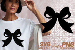 4x Bow Silhouette Outline Sketch Ornate SVG Cut Files Shirt Product Image 2