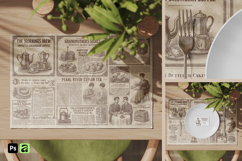 Kraft Paper Placemat Mockup Product Image 1