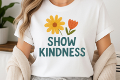 Positive quote with watercolor floral t-shirt sublimation Product Image 1