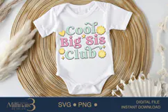 Siblings Day Svg,Cool Big Sis Club Svg, Big Cousin Shirt, Product Image 1