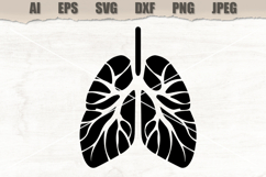 Stencil Human Lungs Product Image 1