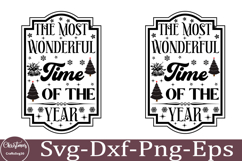 Christmas Round sign Svg holiday quotes Svg design Christmas Product Image 1