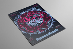 Space Rock Illustrated Flyer Product Image 1