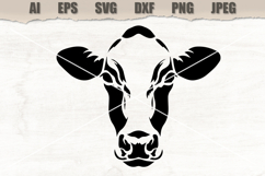 Stencil Cow Head Product Image 1