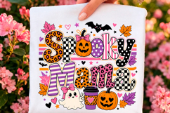 Spooky Mama Ghost Pumpkin Halloween PNG Product Image 1