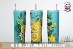 3D Sublimation Tumbler wrap Summer landscape v2 bundle Product Image 2