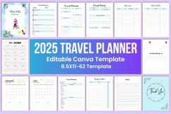 2025 Travel Planner Canva Interior Product Image 1