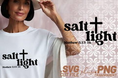 4x Religious Salt Light Walk By Faith SVG Cut Files Shirt Product Image 2