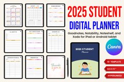 2025 Digital Student Planner Canva Product Image 1