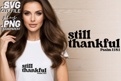 4x Christian Bible Verse Still Thankful Praise SVG Cut Files Product Image 2
