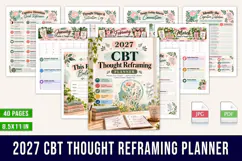 2027 CBT Thought Reframing Planner Product Image 1