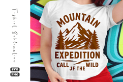 Mountain Expedition SVG | Camping T-Shirt Design Product Image 1