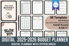 Digital 2025-2026 Budget Planner Product Image 1