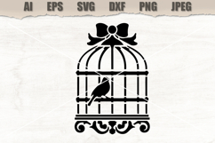 Stencil Bird Cage Product Image 1