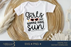 Girls Just Wanna Have Sun Baby Summer Product Image 1