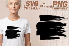4x Distressed Brush Stroke SVG PNG EPS Cut Files Cricut DIY Product Image 2