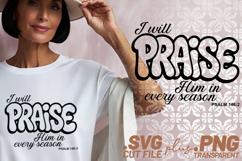 4x Christian Praise Him Every Season Psalm SVG Cut Files Product Image 2