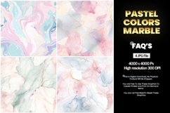 Pastel Colors Marble Square Coaster - 04 Variations Product Image 1