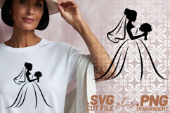 4x Wedding SVG Bride Groom Cake Cut Files PNG Cricut DIY Product Image 2