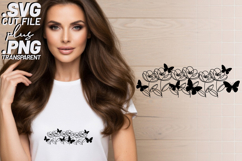 4x Floral SVG Wildflower Lavender Border Cricut PNG EPS Product Image 5