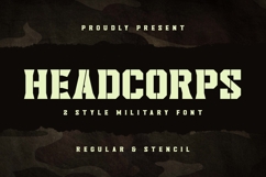 Headcorps - Military Serif Font Product Image 1