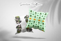 St. Patrick's Day Seamless Patterns - Leprechaun &amp; Clovers Product Image 2