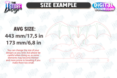 Flying Mobile Laser Cut Design, Wooden Flying Bat, Halloween Product Image 4