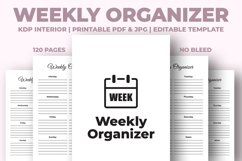 Weekly Organizer KDP Interior Product Image 1