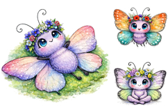 Whimsical Fairy Butterfly Clipart Bundle Product Image 1