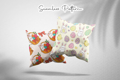 Cute Easter Bunny Eggs Seamless Pattern Product Image 2